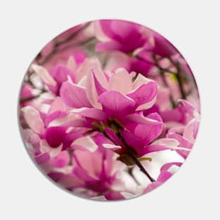 Pink Flowers Overload Pin