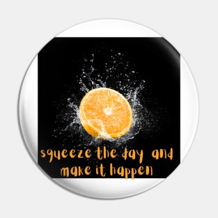 orange splash Pin