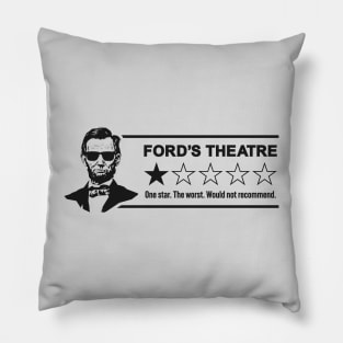 Abraham Lincoln Ford's Theatre - Funny One-Star Rating Pillow