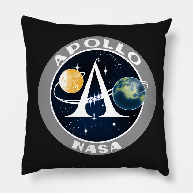 NASA Apollo 11 Program Pillow by FaelynArt