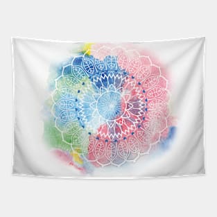 White mandala Tapestry