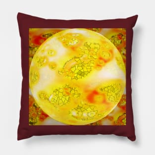 Cheerful yellow polka dots Pillow