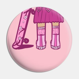 skater girl Pin