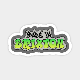 Made in Brixton I Garffiti I Neon Colors I Green Magnet