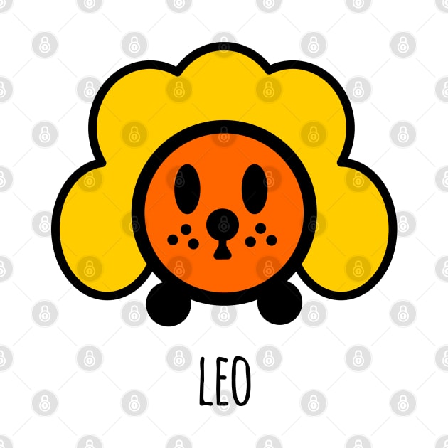 Horoscope - Cute zodiac – Leo (white) by LiveForever