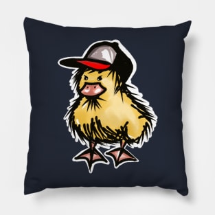 little cute duckling in cap Pillow