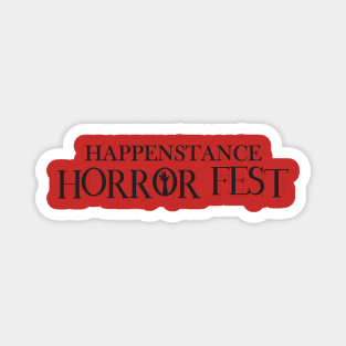 Happenstance Horror Fest Black Logo Magnet