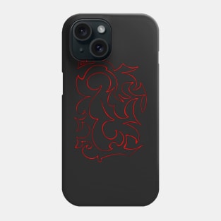 Red Dragon Decorative Ornament Phone Case