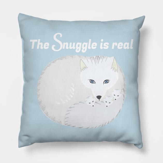 The Snuggle is Real Pillow by YouAreHere