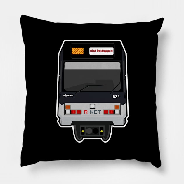 GVD R-NET 63A GEEN DIENST Pillow by MILIVECTOR