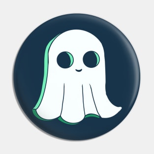 Cute cookie Halloween spirit. Original ghost illustrations in cartoon retro style. Pin