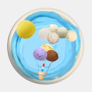 Ice Cream Sky Pin