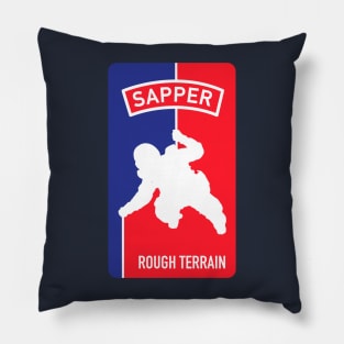 SAPPER Rough Terrain Combat Engineer NBA logo Pillow