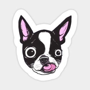 Boston Terrier Face Magnet