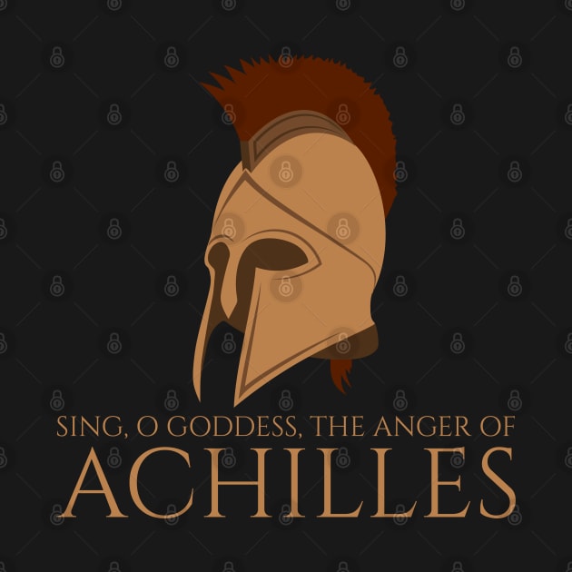 Ancient Greek Epic Poem - The Iliad - Achilles - Trojan War by Styr Designs