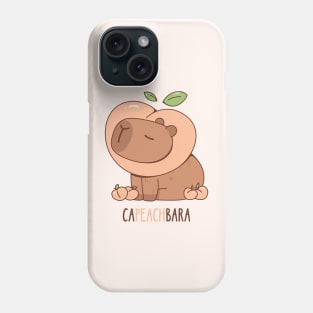 Capybara and Peaches Phone Case