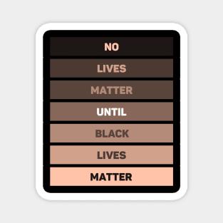 Black Lives Matter Design Magnet