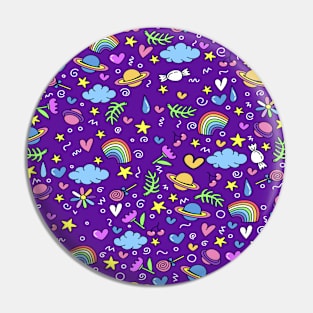 Magical purple background Pin