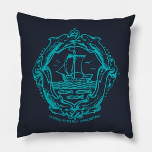 Ocean Fish Ship Porpoise Sea Creature Pillow