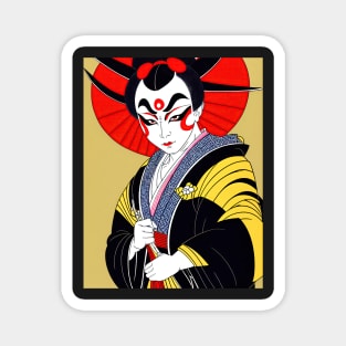 Ukiyo-e Japanese Art - Kabuki Actor Magnet