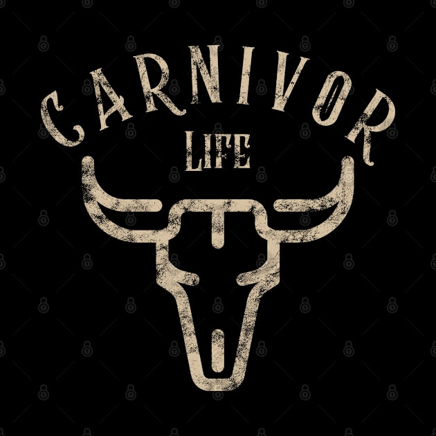 Carnivore Life Distressed by Uncle Chris Designs