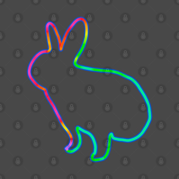 Neon bunny by Gavlart