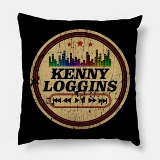 Graphic Kenny Name Retro Distressed Cassette Tape Vintage Pillow