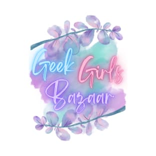 Geek Girls Bazaar Floral Logo - Official Merch T-Shirt