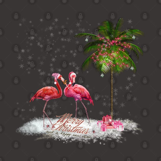 The Pink Flamingo  Christmas by ERArts