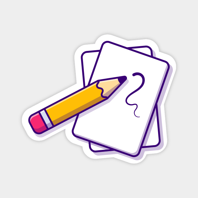 Paper And Pencil Magnet by Catalyst Labs