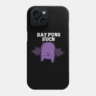 Bat Puns Suck Cute Animal Pun Phone Case