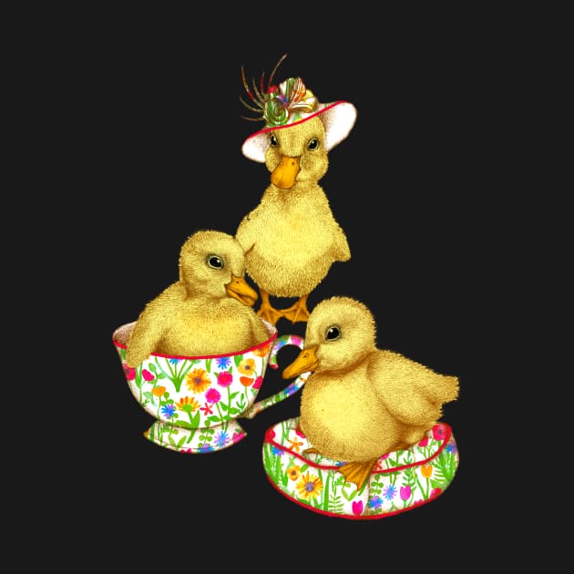 Posh Yellow Ducklings by PerrinLeFeuvre