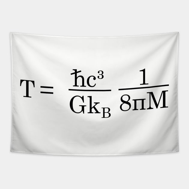 Equation describing Hawking Radiation. Tapestry by Among the Leaves Apparel