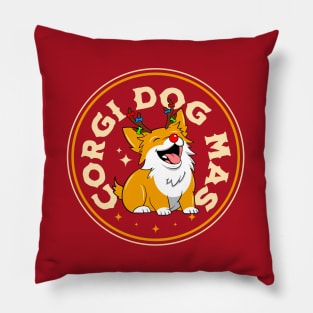 Corgi Dogmas not Merry Christmas Pillow