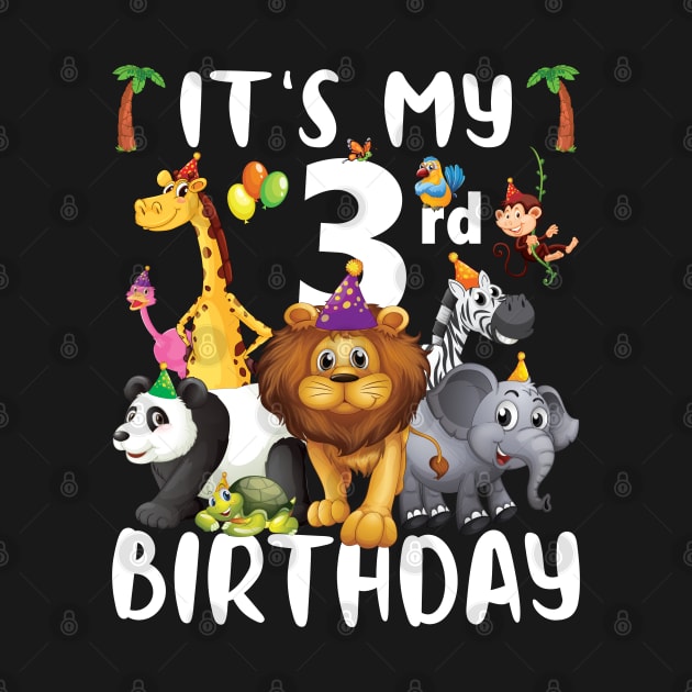 Its My 3rd Birthday Safari Jungle Zoo Lovers Birthday Party by Sowrav