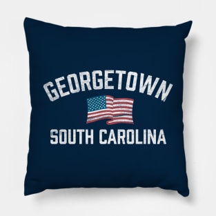 Georgetown South Carolina SC USA Flag Patriotic Pillow