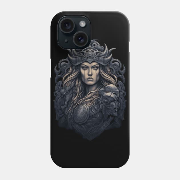 Viking Shield Maiden 02 Phone Case by Mistywisp