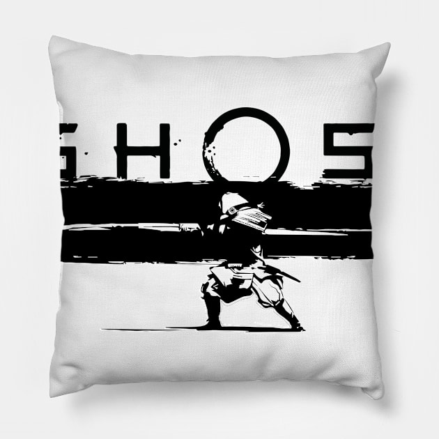 GHOST OF SAMURAI Pillow by maximus123