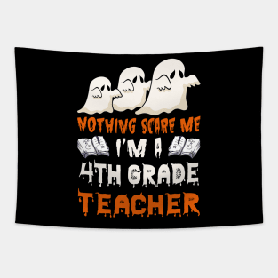 Nothing Scare Me Ghosts 4th grade teacher Halloween Tapestry