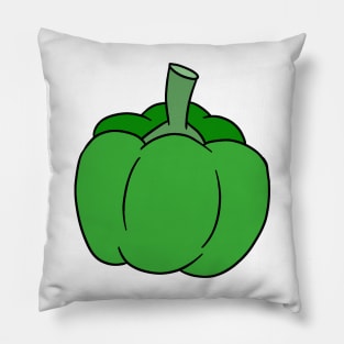 Green Bell Pepper Pillow