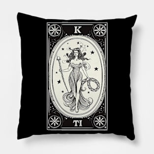 Themis Tarot Card Astrology Occult Mystical Pillow