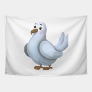 Cute Dove Drawing Tapestry