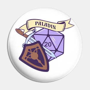 DnD Paladin Class D20 Pin