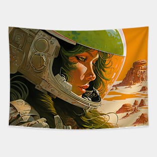 We Are Floating In Space - 85 - Sci-Fi Inspired Retro Artwork Tapestry