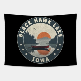 Black Hawk Lake Iowa Sunset Tapestry