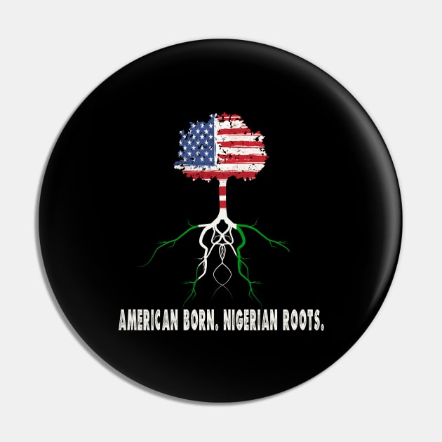 Nigerian Ancestry Pride American Born Gift Pin by JPDesigns