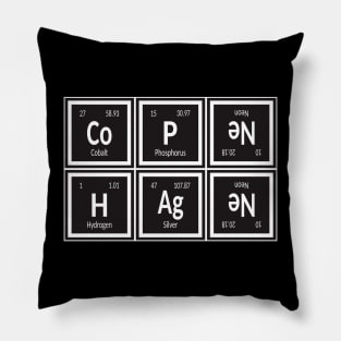 Copenhagen City | Periodic Table of Elements Pillow