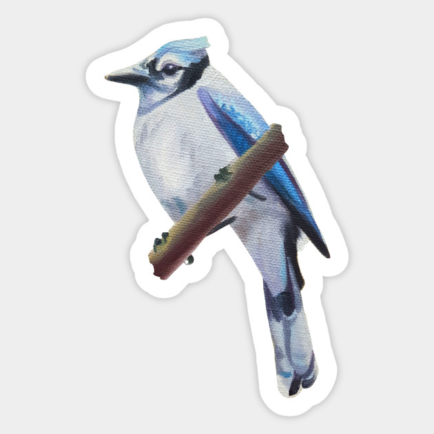 Prophet Blue Jay Painting No Background Blue Jay Sticker Teepublic