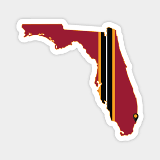 Miami Basketball Magnet