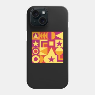 bright abstract neo geo design Phone Case